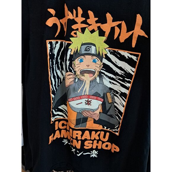 Naruto Shippuden Men's Anime Shirt Ichiraku Ramen Shop T-Shirt - Picture 1 of 8